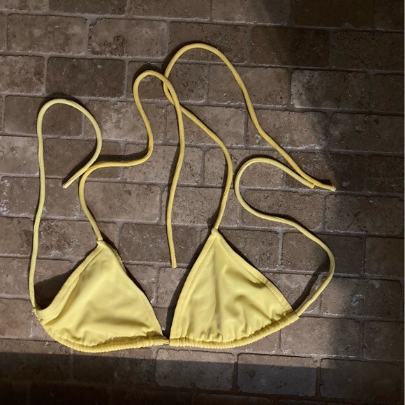 UJENA swim suit bikini top yellow - Picture 1 of 8